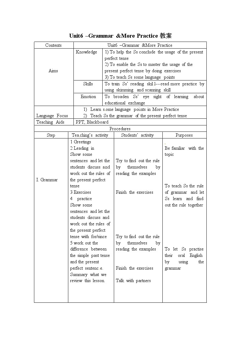 沪教牛津版英语8年级上册 Module 3 Unit 6 PPT课件+教案01