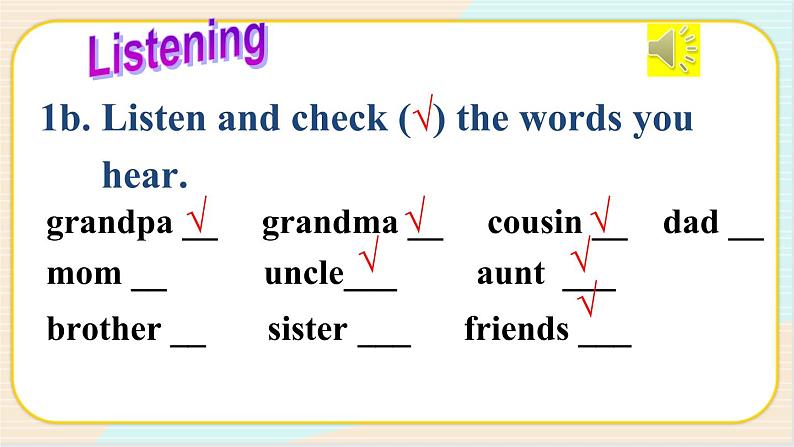 人教版（新目标）英语七年级上册 Unit 2 Section B 1a-1e 课件第8页