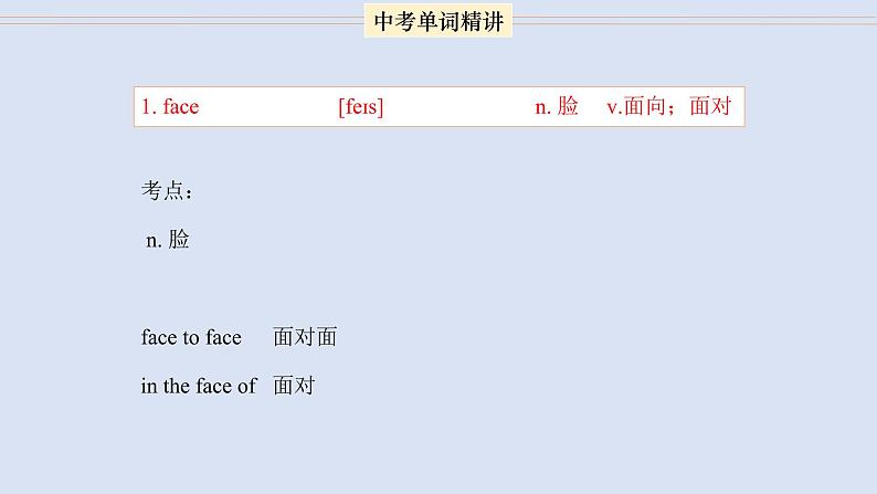 首字母为F的单词精讲-中考英语1600个单词用法精讲第3页