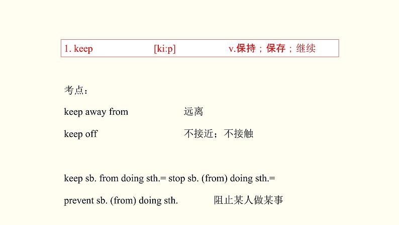 首字母为K和L的单词精讲-中考英语1600个单词用法精讲第7页