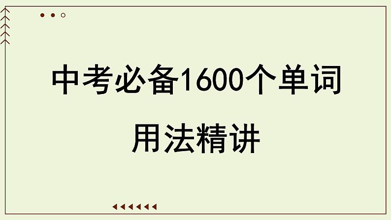 字母A-Z-中考英语1600个单词用法精讲第1页