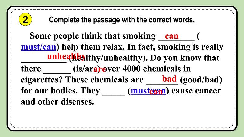Unit 2 Keeping Healthy 《Topic2 SectionD》课件第7页