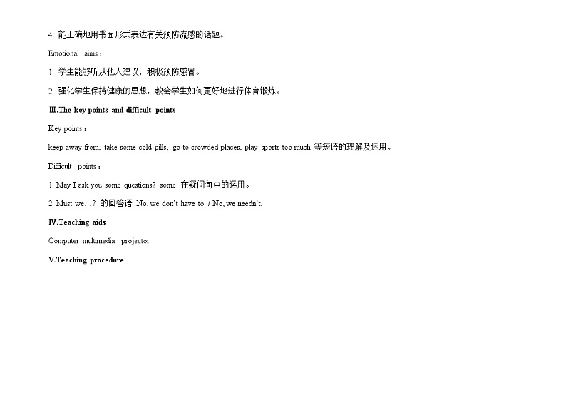 Unit 2 Keeping Healthy 《Topic3 SectionA》课件+教案02