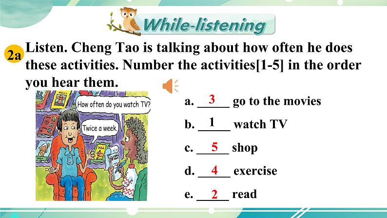 人教版英语八上Unit2 SectionA（2a-2d）课件+音视频素材08