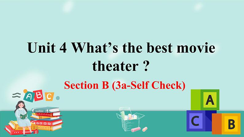 人教版英语八上Unit 4  Section B (3a-Self Check) PPT课件01