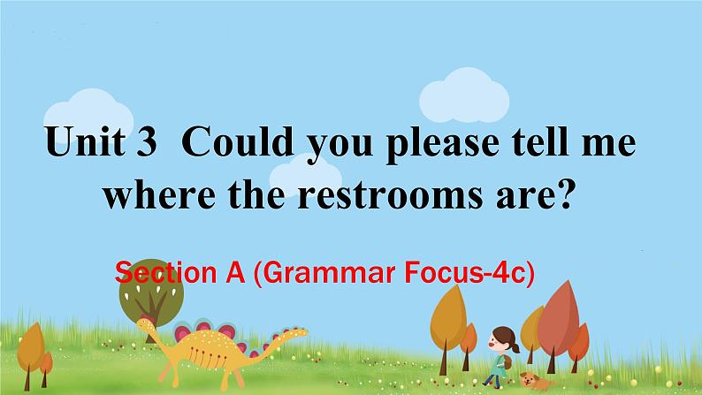 人教新目标 (Go for it) 版英语九年级 Unit 3 SectionA (GF-4c) PPT课件+教案+导学案01