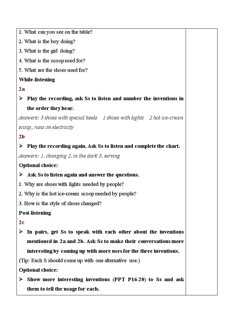 Unit 6 Section A（2a-2d）教案第2页