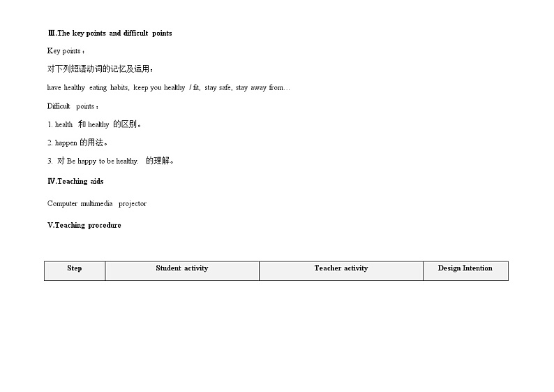 Unit 2 Keeping Healthy 《Topic3 SectionC》课件+教案02