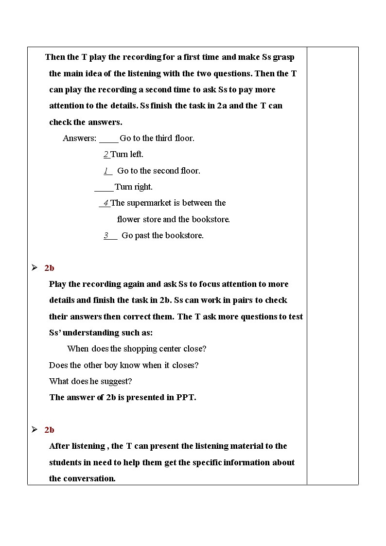 Unit 3 Section A（2a-2d）教案第3页