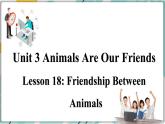 2022--2023学年冀教版八年级英语下册--Unit 3 Lesson 18 Friendship Between Animals（课件+素材）