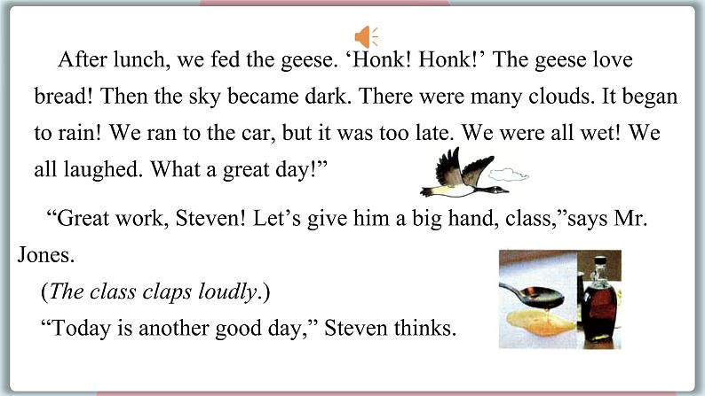 2022--2023学年冀教版七年级英语下册-Unit 6 Lesson 34 Steven's Report（课件+素材）07