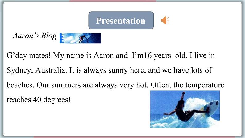 2022--2023学年冀教版七年级英语下册-Unit 6 Lesson 35 Surfing in Sydney（课件+素材）07