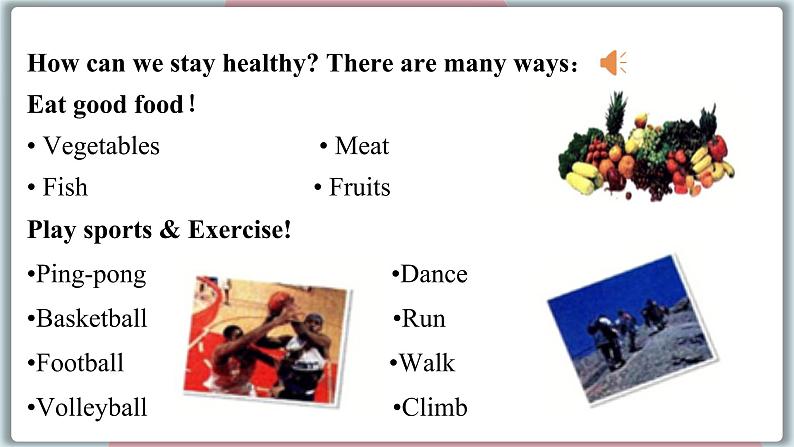 2022--2023学年冀教版七年级英语下册-Unit 7 Lesson 38 Stay Healthy!（课件+素材）07