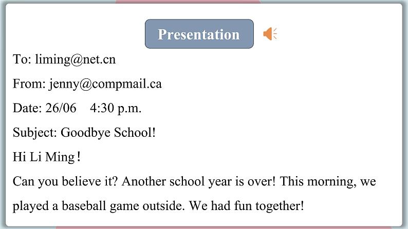 2022--2023学年冀教版七年级英语下册-Unit 8 Lesson 46 Get Ready for Summer Holiday!（课件+素材）06