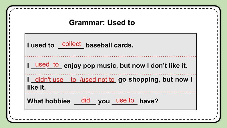 Unit 3 Our Hobbies《Topic1 SectionD》课件第6页