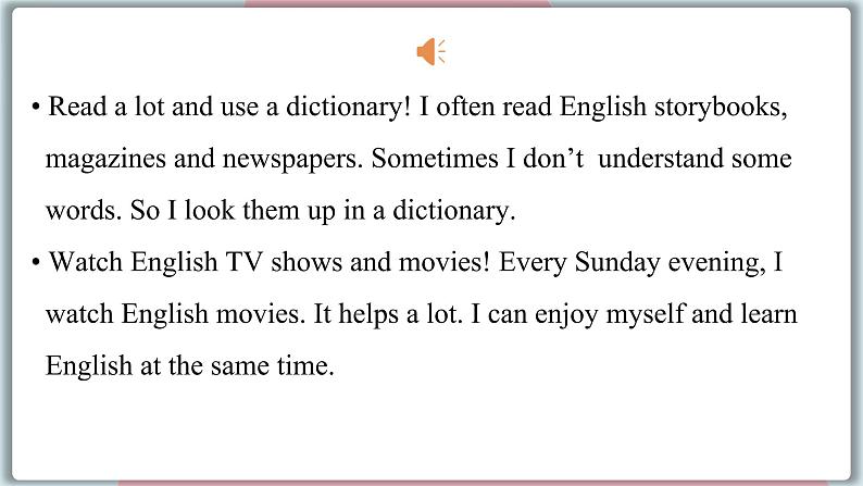 2022--2023学年冀教版七年级英语下册-Unit 5 Lesson 28 How Do I Learn English（课件+素材）08