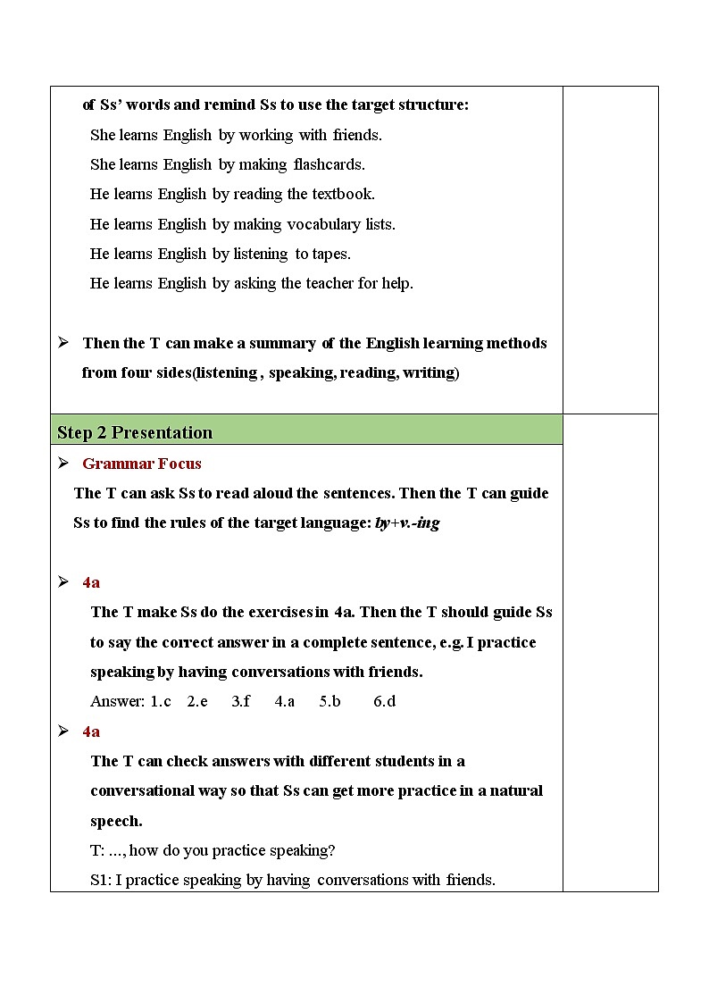 Unit 1 Section A（GF-4c）教案第2页