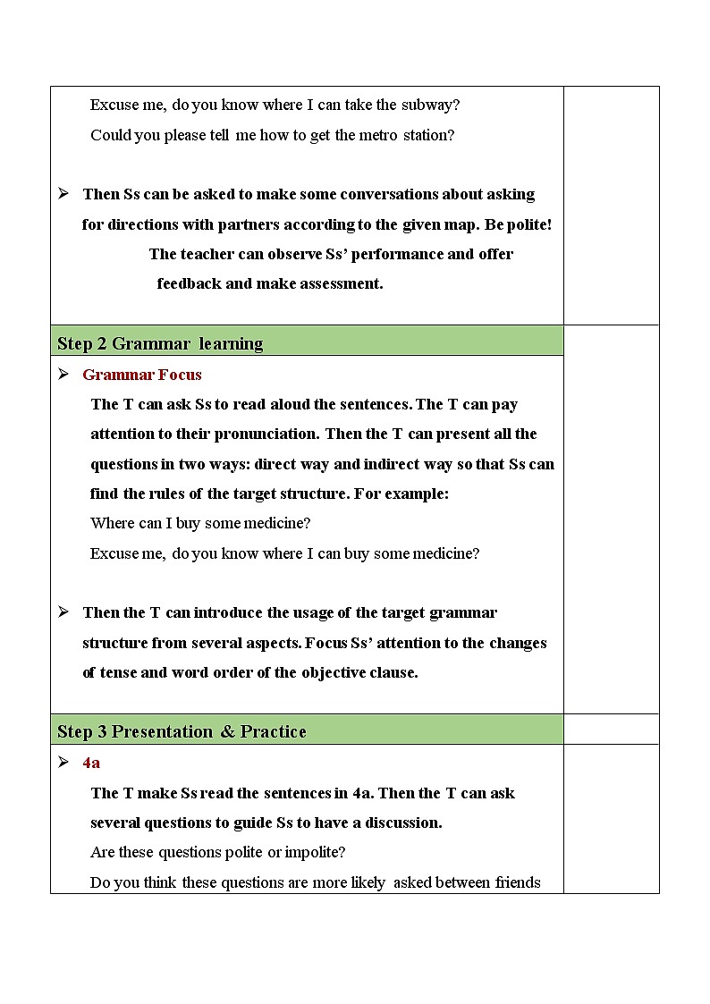 Unit 3 Section A（GF-4c）教案第2页