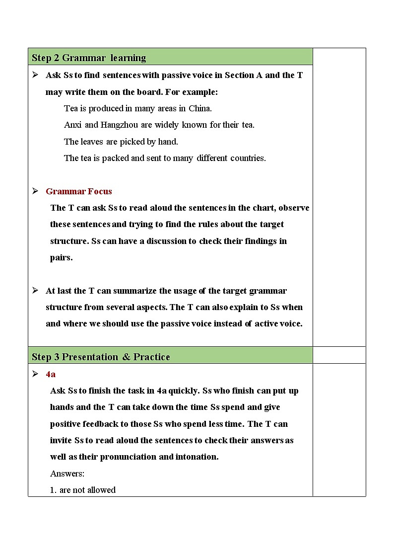 Unit 5 Section A（GF-4c）教案 第2页