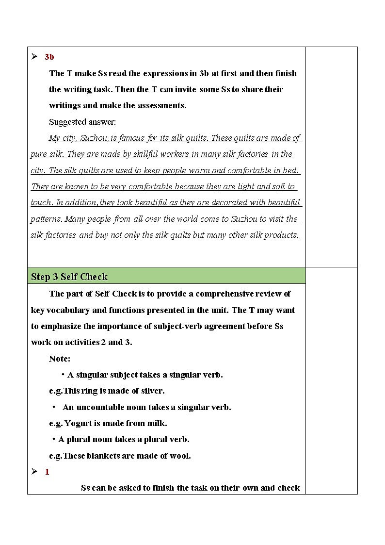 Unit 5 Section B（3a-Self Check）教案 第3页