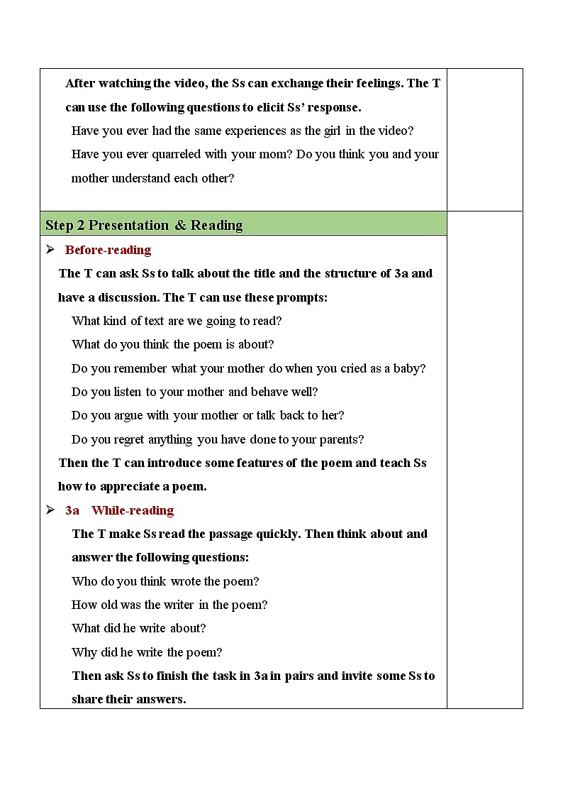 Unit 7 Section A（3a-3c）教案 第2页