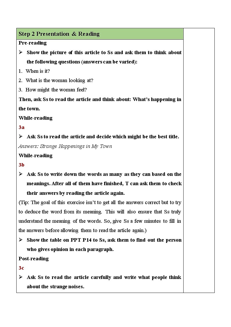 Unit 8 Section A（3a-3c）教案第2页