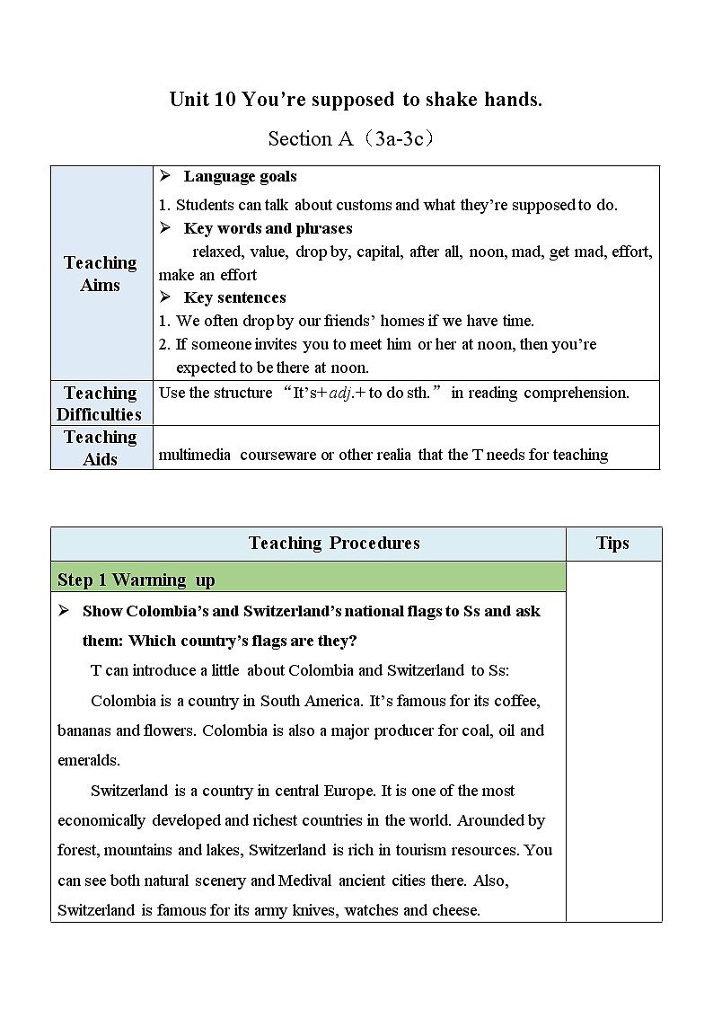 人教版九年级全一册英语Unit 10 Section A （3a-3c）课件+教案+音视频素材01
