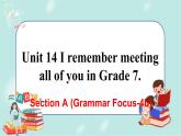 人教版九年级全一册英语Unit 14 Section A(Grammar Focus-4b)课件+教案
