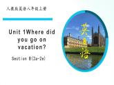 人教版英语八年级上册 Unit1Where did you go on vacation sectionB(2a-2e) 课件+音视频素材