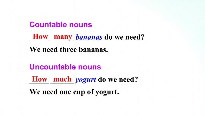 人教版英语八年级上册 Unit8 How to make a banana milk shake.SectionA(Grammar Focus-3c）课件第6页