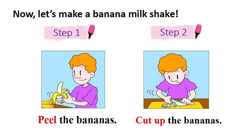 人教版英语八年级上册 Unit8 How to make a banana milk shake.（Section A 1a-2d）课件+素材08