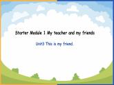外研版七上Starter Module 1 My teacher and my friends Unit 3 This is my friend. 课件