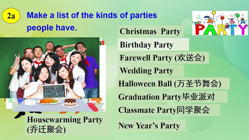 人教版新目标8上英语 Unit9 Can you come to my party SectionB 2a-2e 课件+教案+音视频04