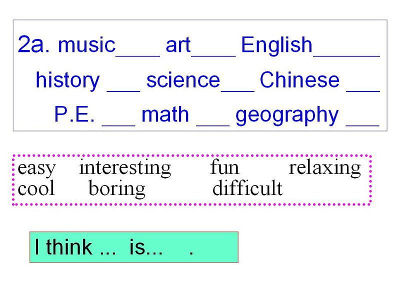 Unit9+My+favorite+subject+is+science.+Section+B2a-2c+课件2022-2023学年人教版七年级英语上册+第5页