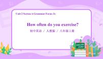 英语八年级上册Unit 2 How often do you exercise?Section A示范课课件ppt