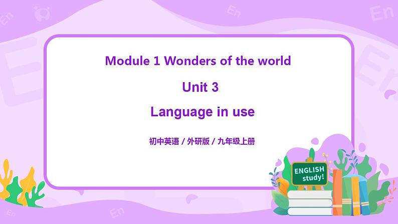 Module 1 Unit 3 Language in use课件PPT+教案01