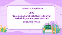 初中英语外研版 (新标准)九年级上册Unit 2 I became so bored with their orders that I wished they would leave me alone