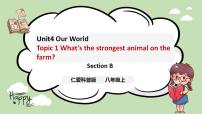 英语八年级上册Topic 1 What's the strongest animal on the farm?试讲课课件ppt
