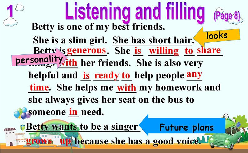 Unit 1 Friends Revision 课件2022-2023学年江苏牛津译林版英语 八年级上册07