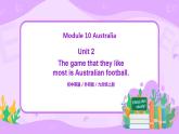 Module 10 Unit 2 The game that they like most is Australian football.课件PPT+教案