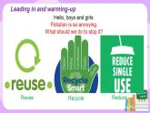 Module 12 Unit 2 Repeat these three words daily reduce, reuse and recycle.课件PPT+教案
