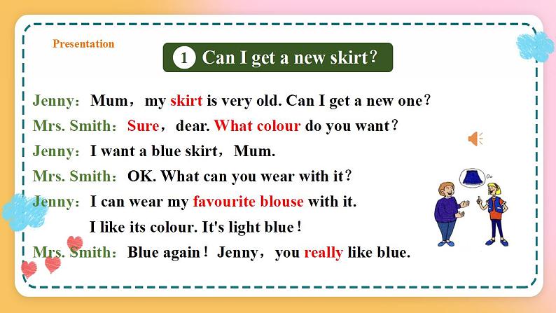 冀教版7上英语 Unit2 Lesson7 Jenny's New Skirt 课件+教案+练习+音视频06