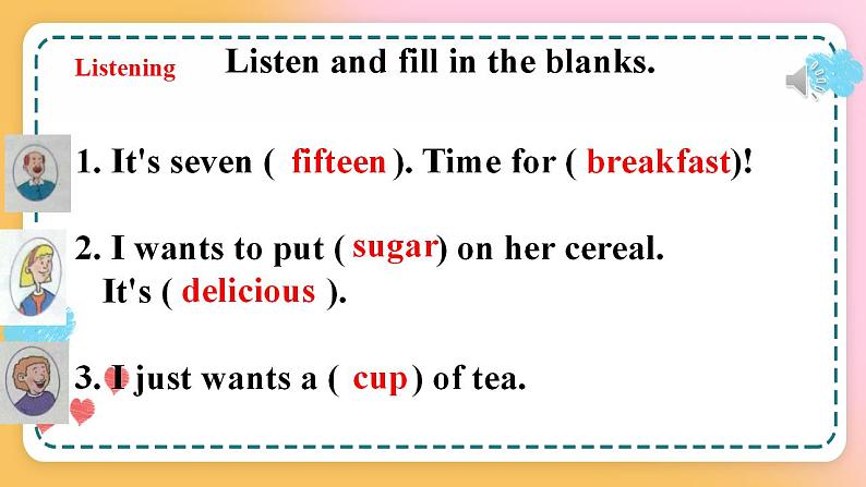 冀教版7上英语 Unit4 Lesson19 Time for Breakfast 课件+教案+练习+音频07