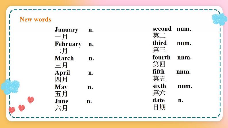 冀教版7上英语 Unit7 Lesson39 A Class Calendar 课件+教案+练习+音视频06