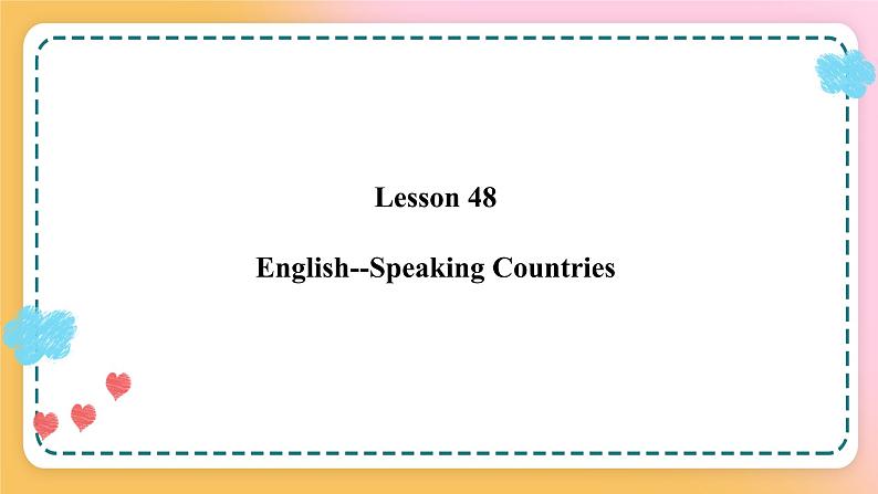 冀教版7上英语 Unit8 Lesson48 English­Speaking Countries 课件+教案+练习+音视频01