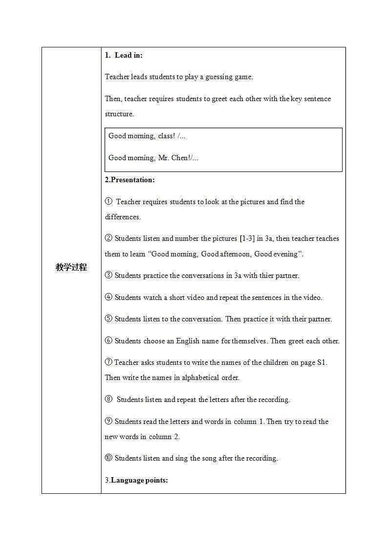 Starter Unit 1 3a-4d课件+教案+音视频02