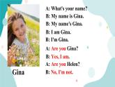 人教版新目标7上英语]Unit 1 My name's Gina.Section A（2a-2d）课件+音频