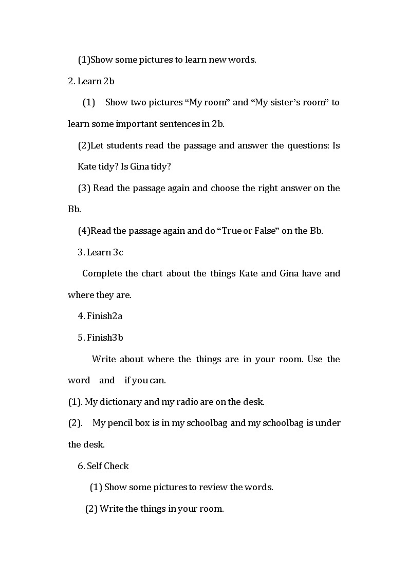 人教版新目标7年级上册英语Unit 4 Where's my  schoolbag_ SectionB (2a-self Check)课件+教案+练习+音频02