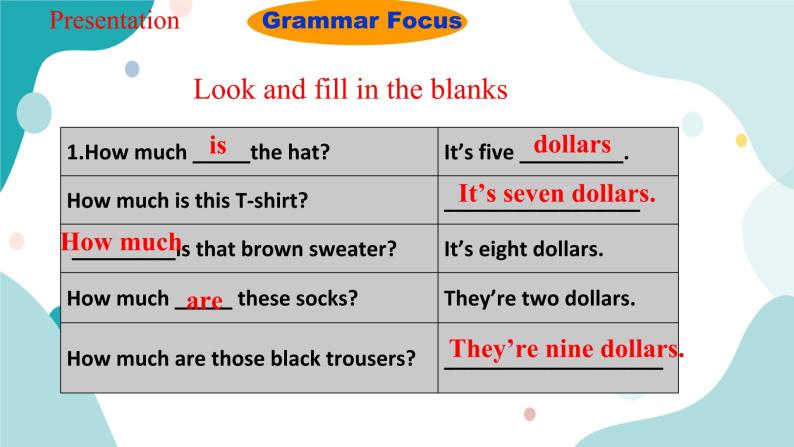 人教版新目标7年级上册英语Unit7 How much are these socks SectionA(Grammar Focus -3c)课件+教案+练习06
