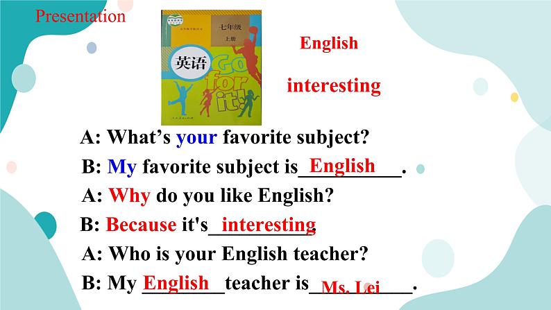 人教版新目标7上英语Unit9 My Favorite subject is science SectionA (2a-2d)课件+教案+练习+音频05